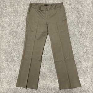 Eddie Bauer Blakely Fit Wool Dress Pants Womens Size 6 Taupe Brown Straight Leg